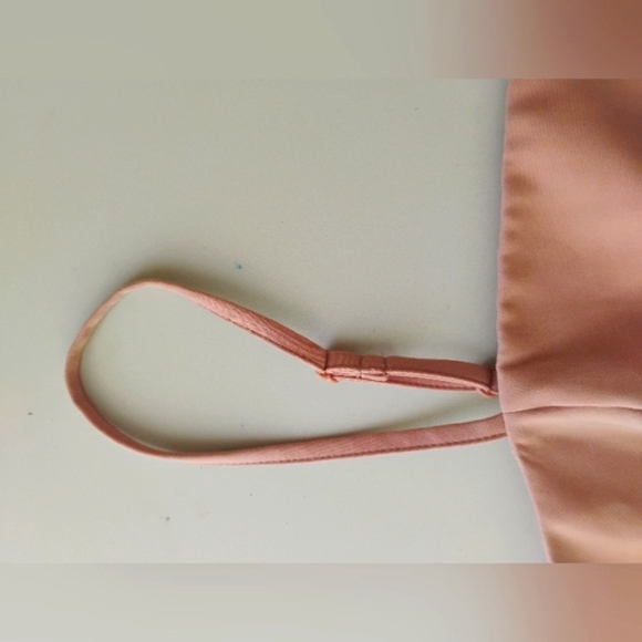 ASOS Design Smocked Back Bandeau Crop Top in Pink . Size 8 - Picture 9 of 13